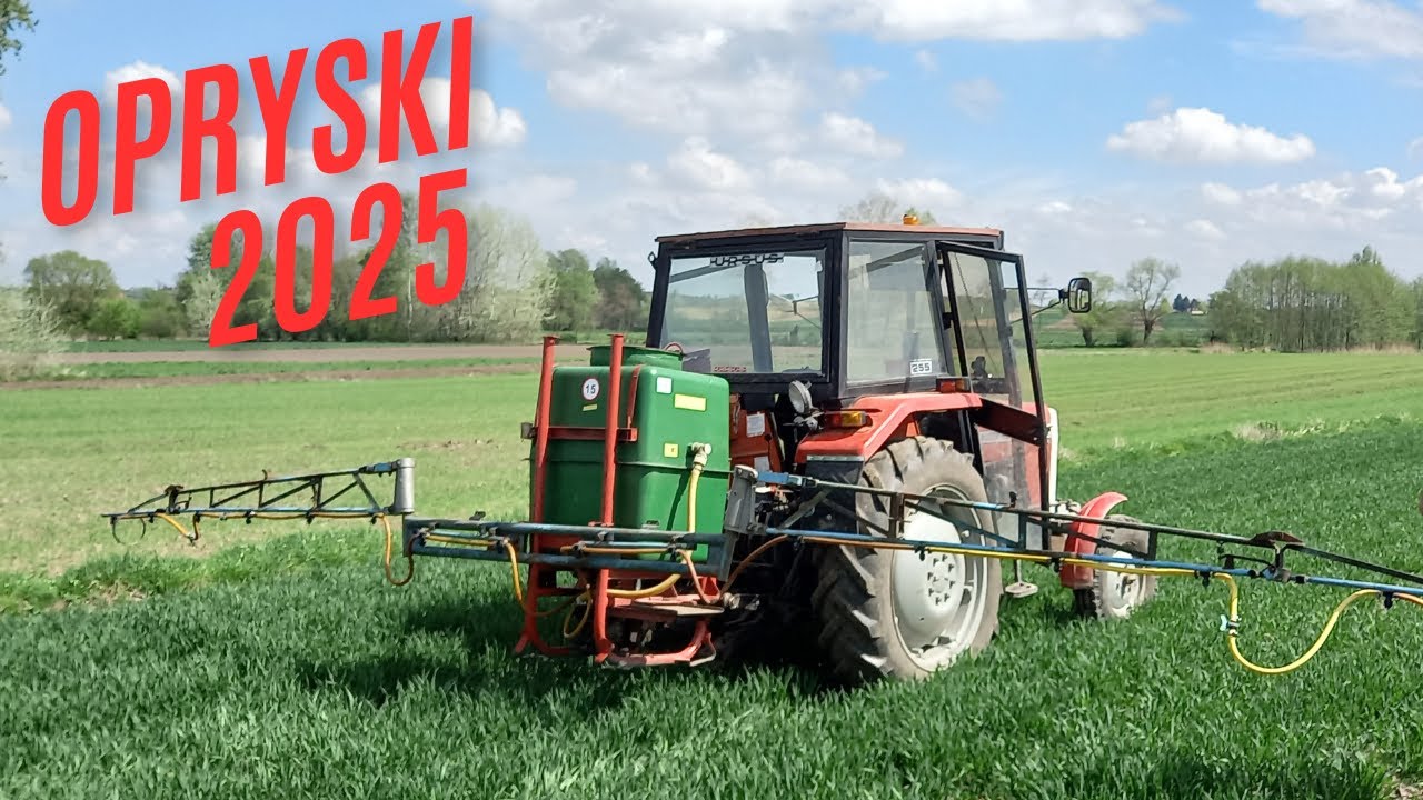 OPRYSKI ZBÓŻ 2025 | ROZLEWANIE ODŻYWKI | MASSEY FERGUSON 255