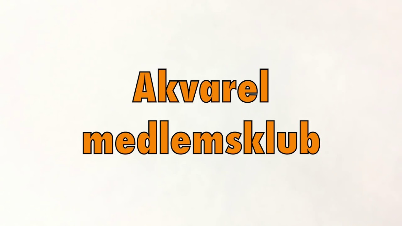 Akvarel medlemsklub til &oslash;vede og begyndere