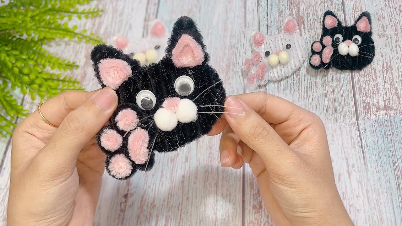 モールアートの作り方/とても簡単に作れるかわいい猫です
