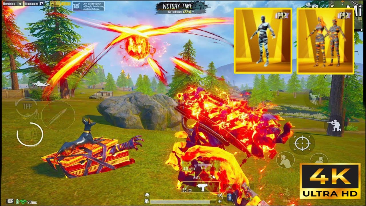 OMG! Super effect of new Ice Mummy Set + Maxed Inferno Uzi 😱 (4K Graphics)