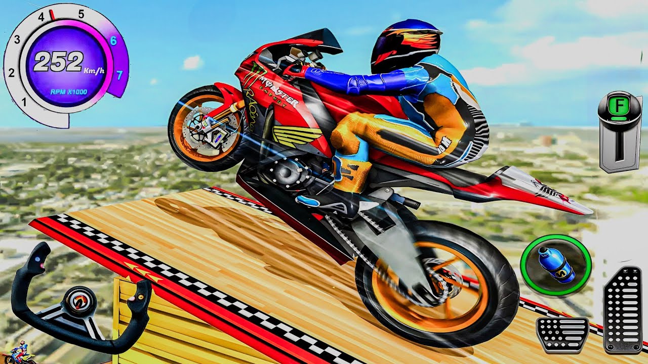 Extreme Motorcross Dirt Bike Stunt Racer - Mega Ramp GT Bikes Racing Simulator: Android GamePlay #4