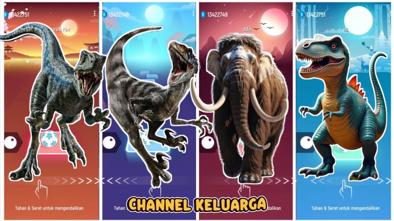 Jurassic world velociraptor vs indoraptor vs mammoth vs tyrannosaurus rex 