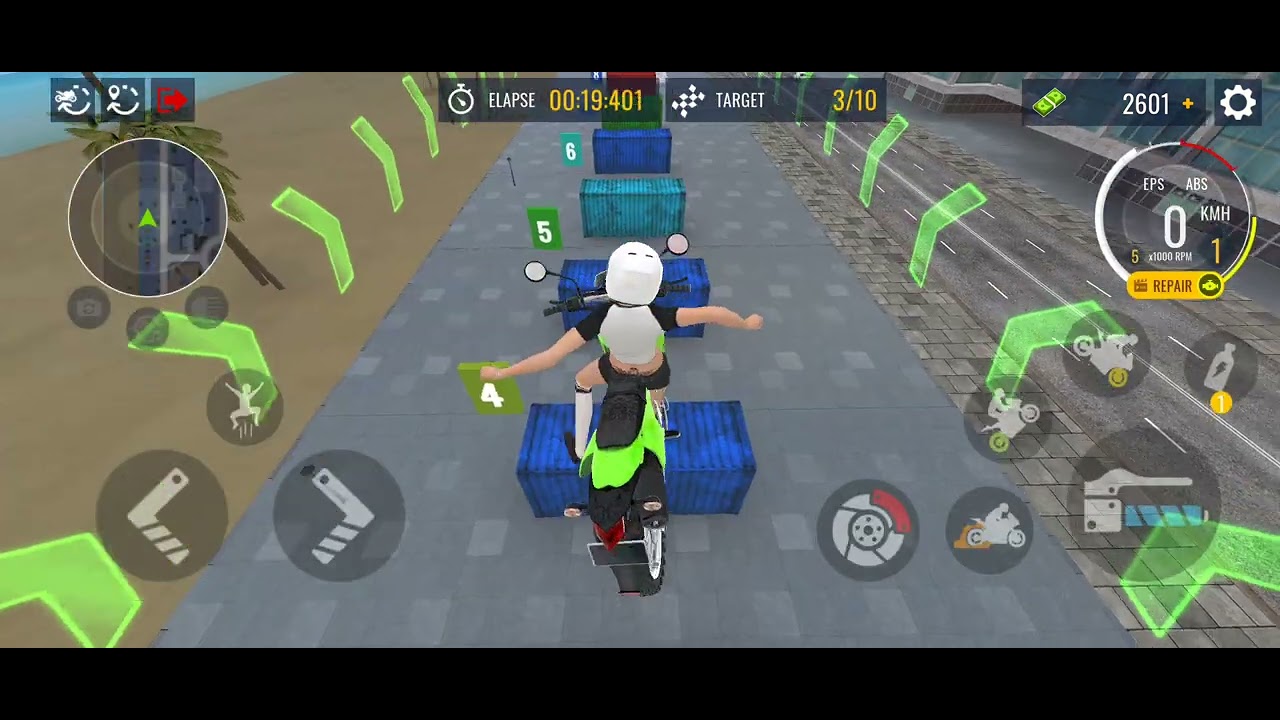 Bike race with girl full exact 🎯⚡🎮🎯⚡#bike #bikelover #bussimulator #games 