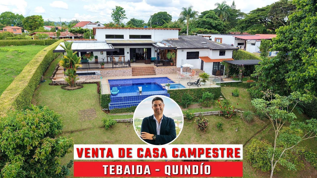 VENTA DE CASA CAMPESTRE EN TEBAIDA, QUINDÍO, COLOMBIA