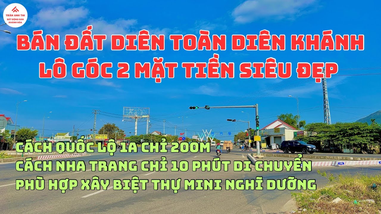 BÁN LÔ GÓC DIÊN TOÀN XÃ DIÊN KHÁNH. CÁCH NHA TRANG CHỈ 10 PHÚT DI CHUYỂN | TRẦN ANH THI BĐS