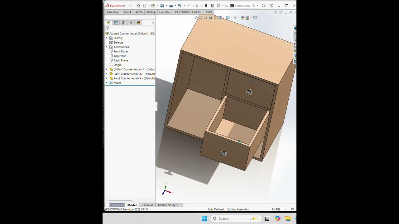Furniture Design in solidwork 