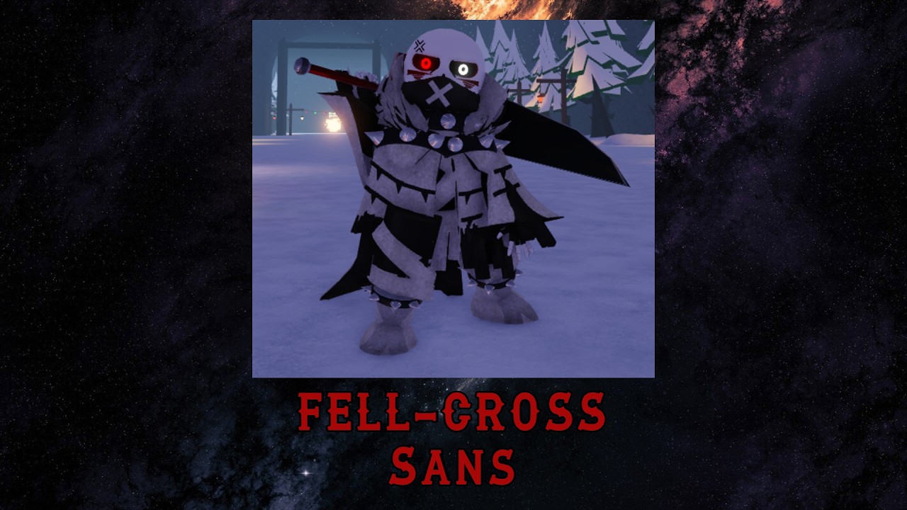 [CODES] Undertale: Timeline Collapse | Fell-Cross skin showcase