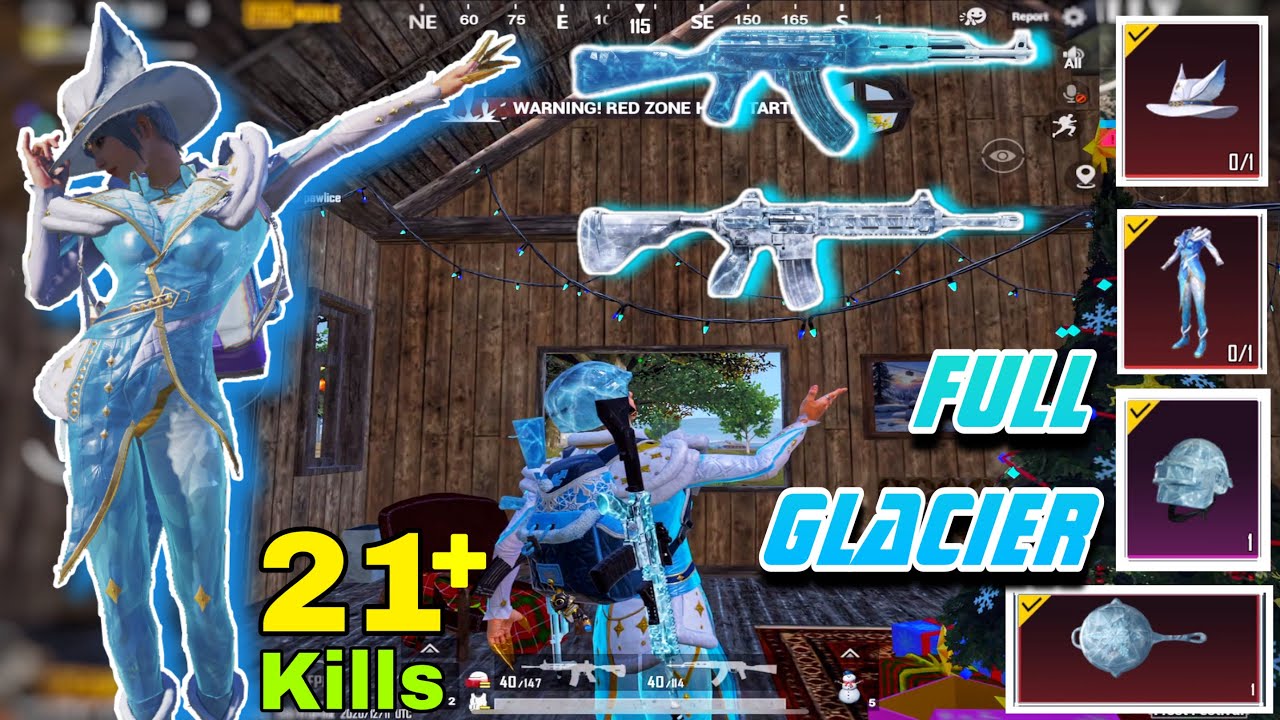 Use Full Combo Glaicer + Arctic Witch Set | Pubg Mobile