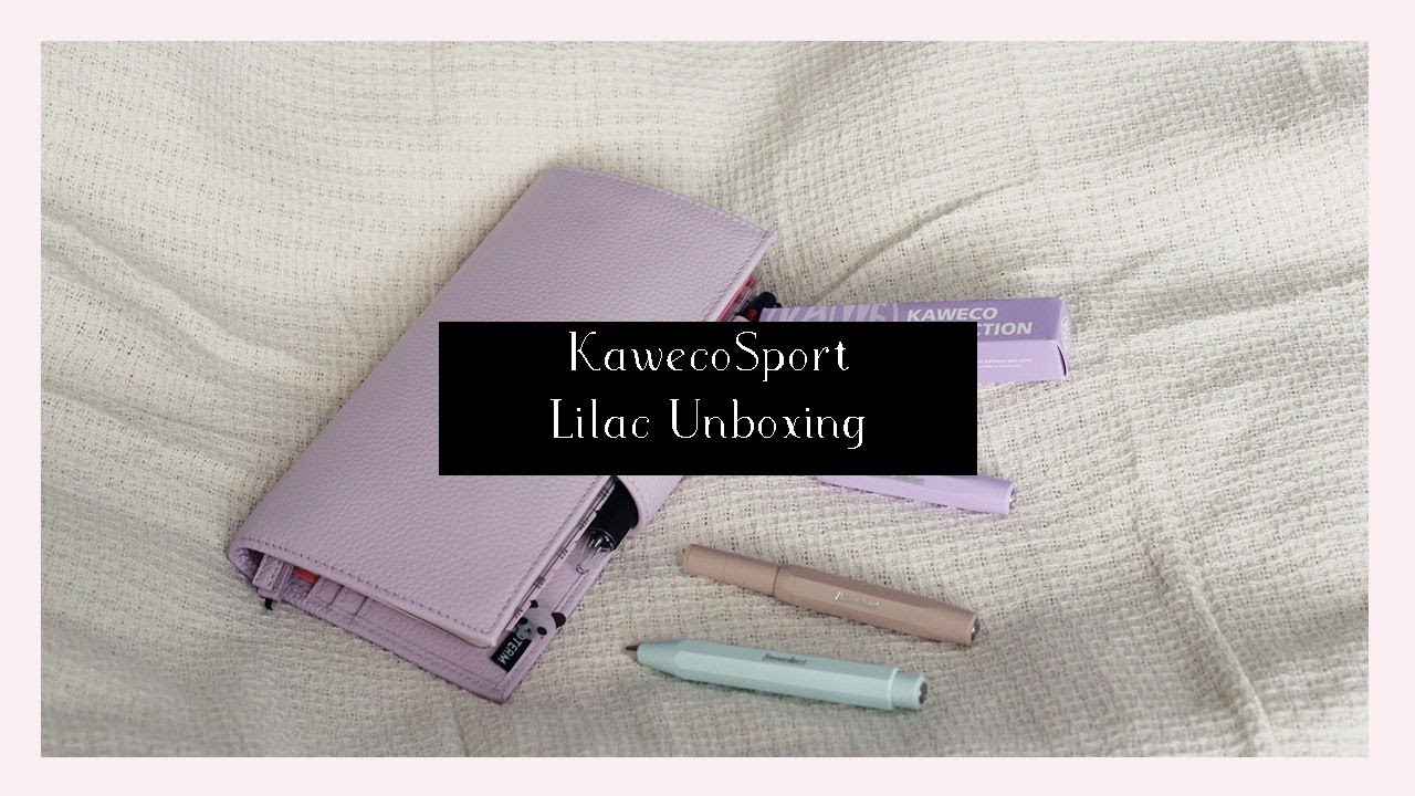 Kaweco Light Lavender Fountain Pen unboxing and haul | Limited Edition 2021 Spring release