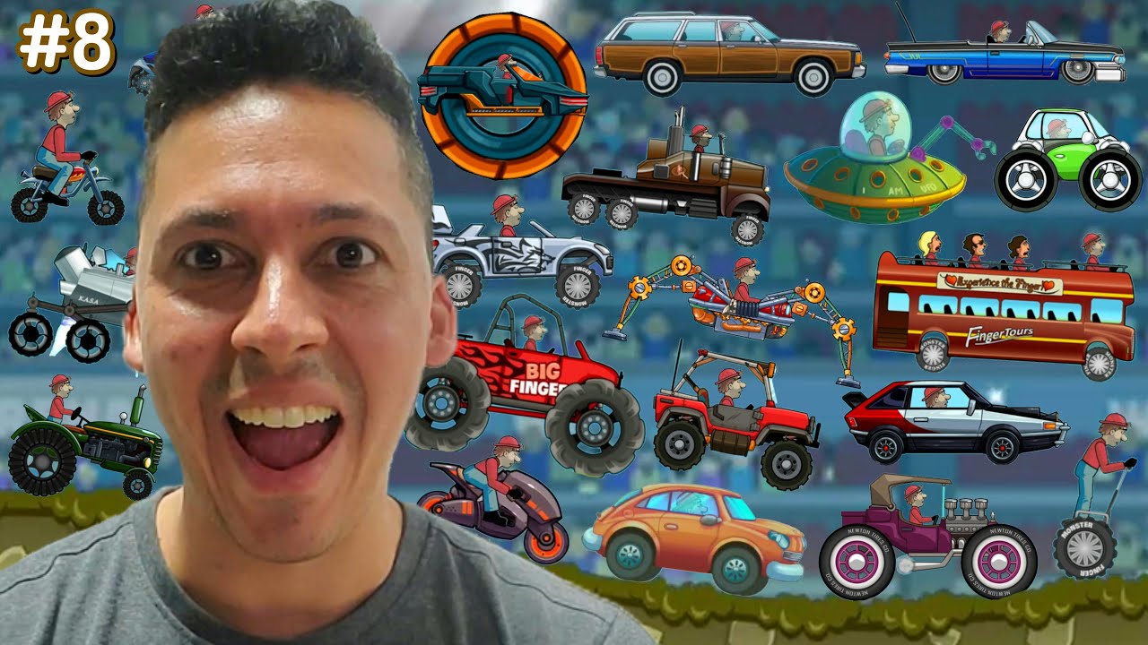 Hill Climb Racing - #8 - Todos Los Autos En Arena - Juegos De MELVIN