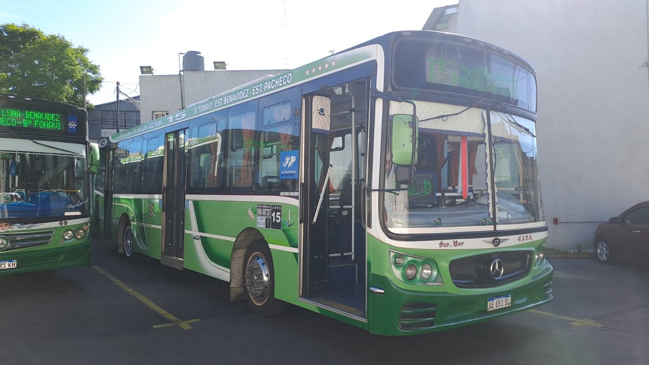 🚌 Linea 15 int 💎1💎 | La Favorita GR III MB O500U con aire acondicionado (Interior) 🚌