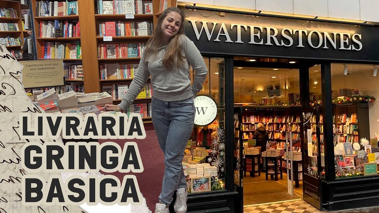 tour completo por uma livraria básica do Reino Unido - Waterstones