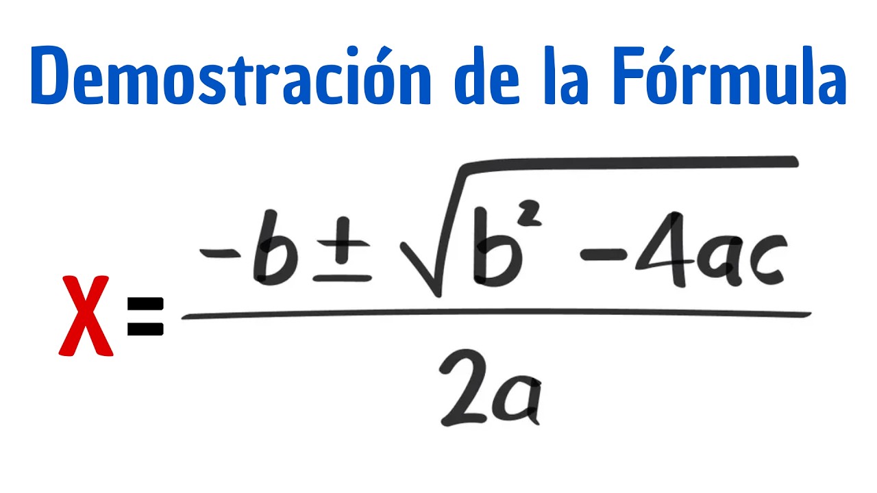 👉 CÓMO SE OBTIENE la FÓRMULA CUADRÁTICA | Explicado Fácil Y Paso a Paso