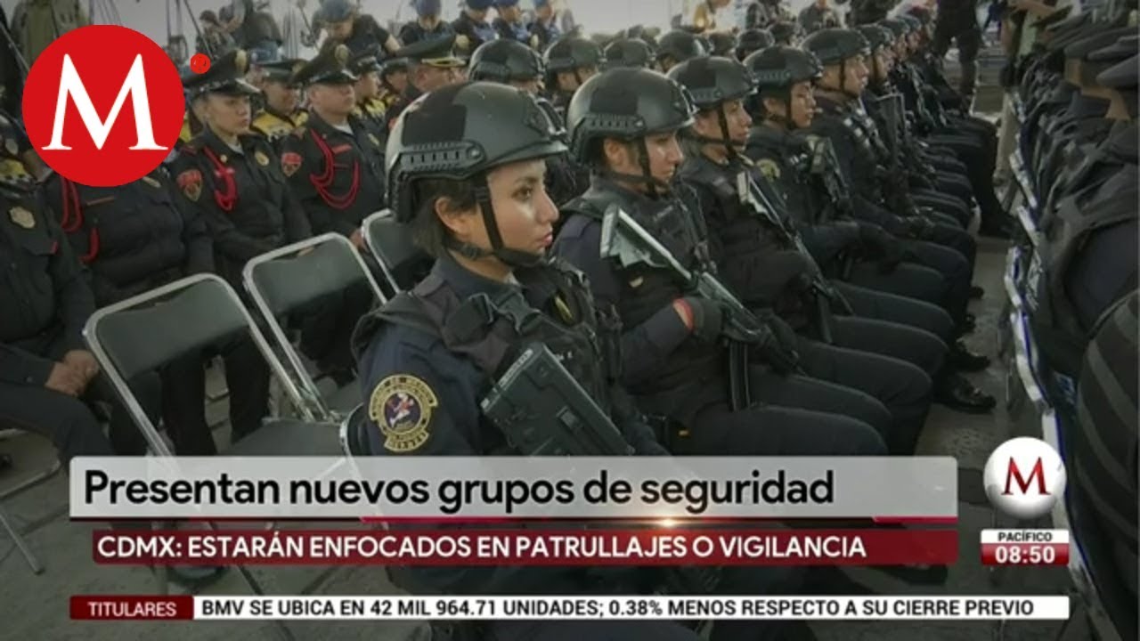 Presentan nuevos policías para reforzar seguridad en CdMx