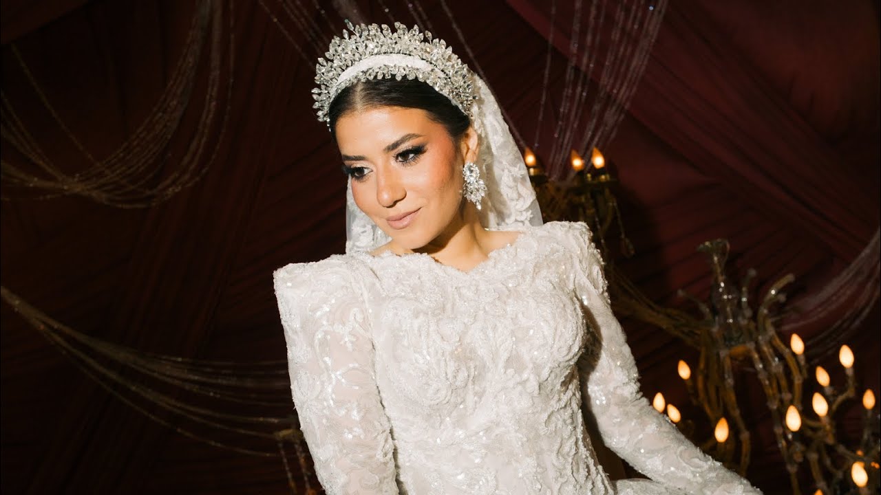 Dina Hisham WEDDING DRESS فستان فرح دينا هشام