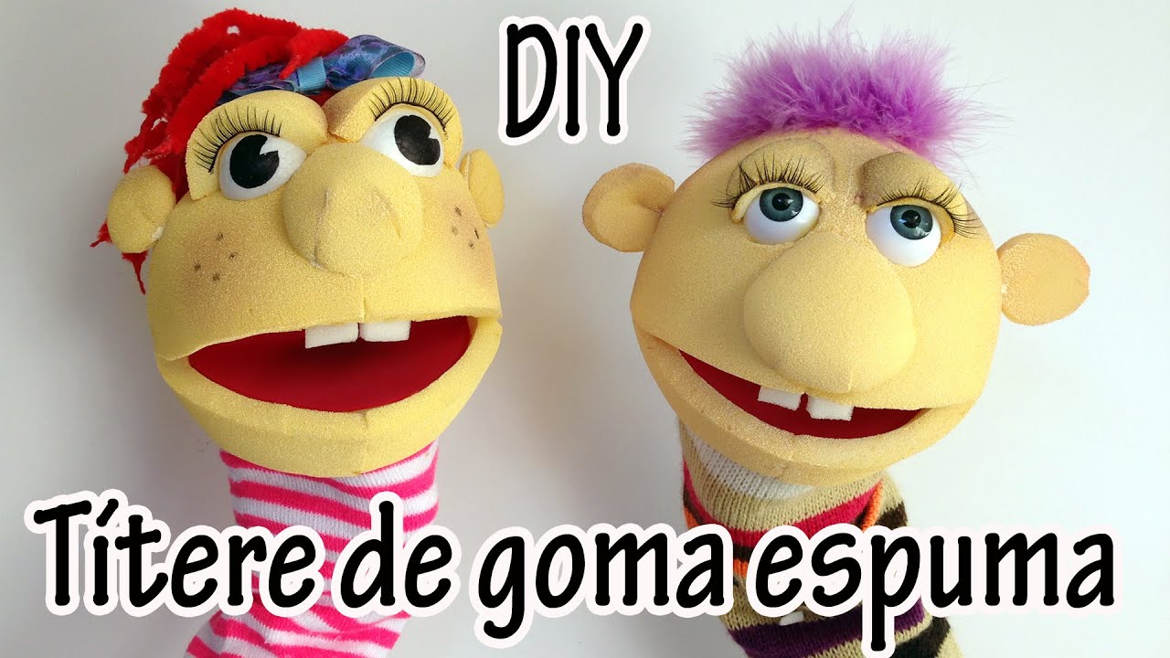 Como hacer un Títere de goma espuma - Manualidades para todos