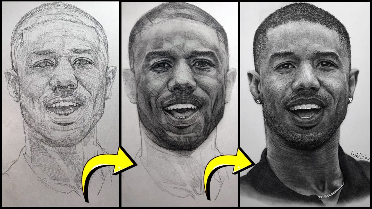 How to DRAW Hyperrealistic Portraits Freehand✏️Full Graphite Tutorial (HB–8B)