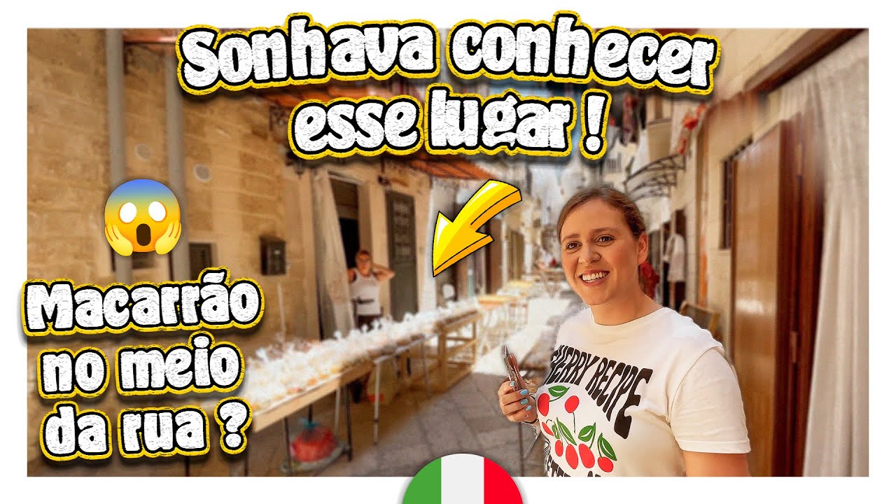Fomos conhecer Bari + aqui eles fazem macarrão no meio da rua 😱 | Puglia, Itália