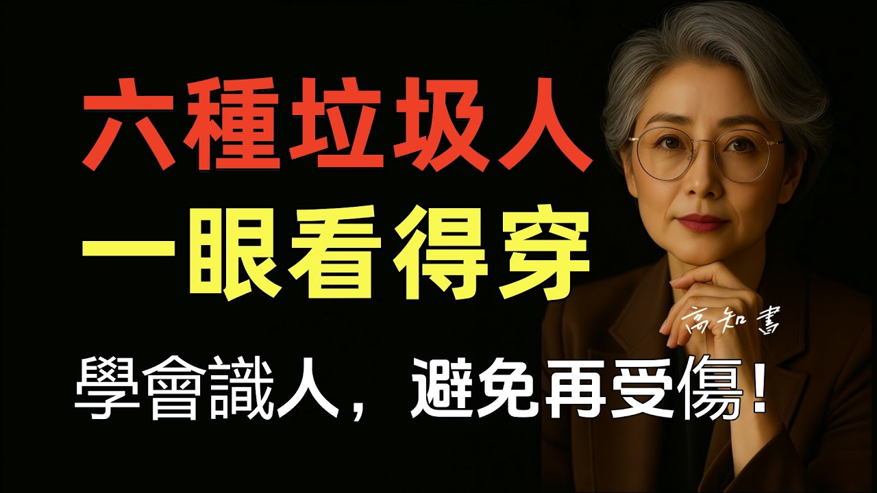 這六種人，不是朋友，是毒藥！|正能量 |人際關係 |心裡學 |情感共鳴 |智慧人生