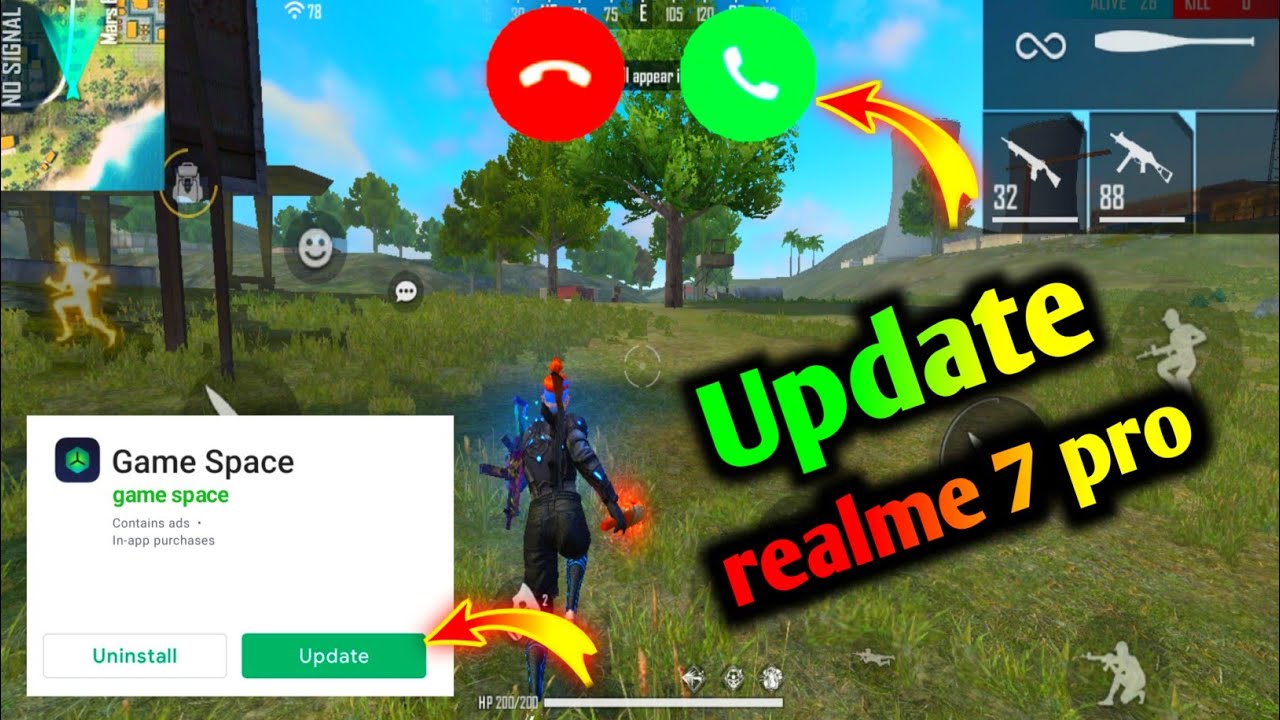 Update game space || game space kaise update kare || incoming call problem solve || how to update.