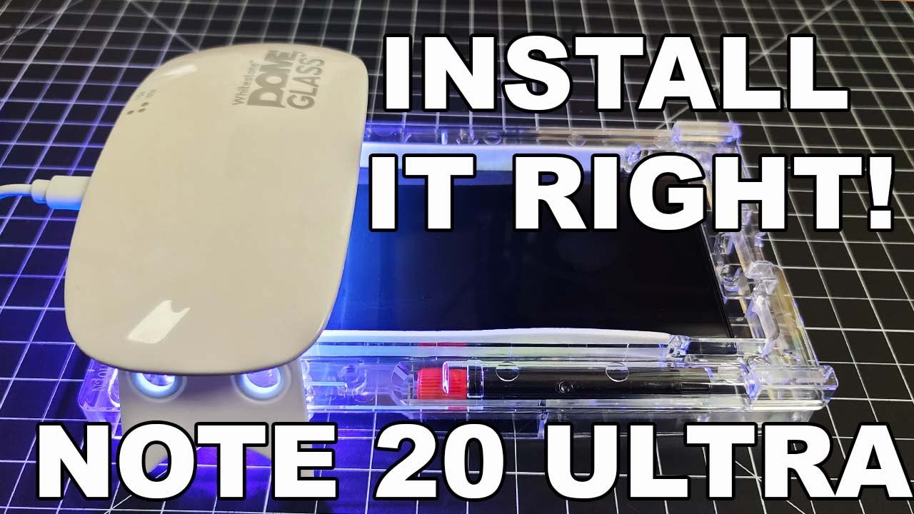 Установите правильно! Защитное стекло Whitestone Dome Glass для Samsung Galaxy Note 20 Ultra