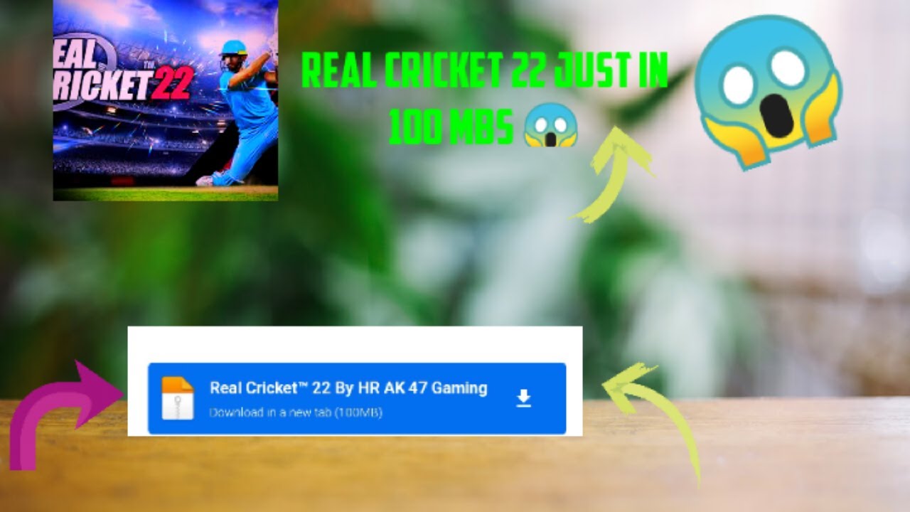 real cricket 22 apk download in just 100mb highly compress | real cricket 22 download for android