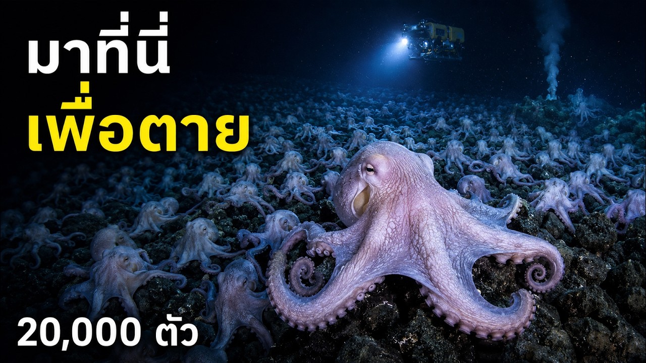 ทำไมหมึกยักษ์ถึง 20,000 ตัว ถึงมารวมตัวกันในโซนแสนอันตรายแห่งนี้ ?