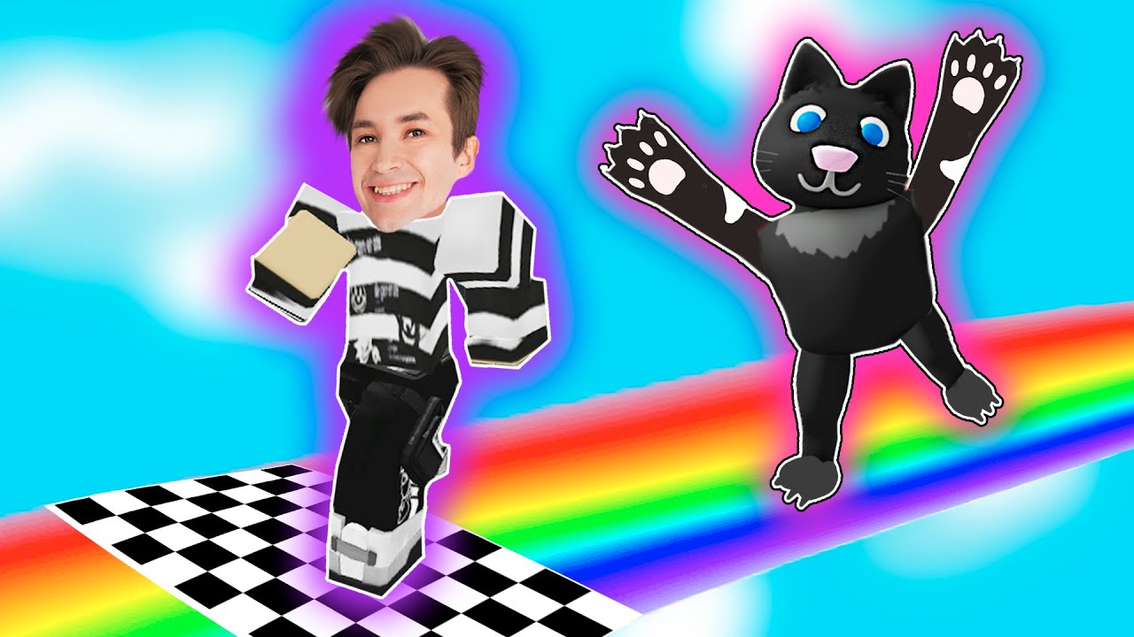 ОББИ, НО ЗА МНОЙ ГОНИТСЯ ЗЛОЙ КОТ ! ЗЛОЙ КОТИК В РОБЛОКС | ESCAPE SCRATCH THE CAT OBBY