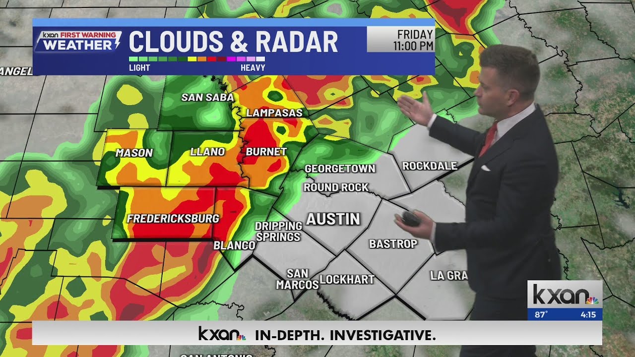 Strong storms and heavy rain arrive in Central Texas tonight | KXAN Forecast (Oct. 24)