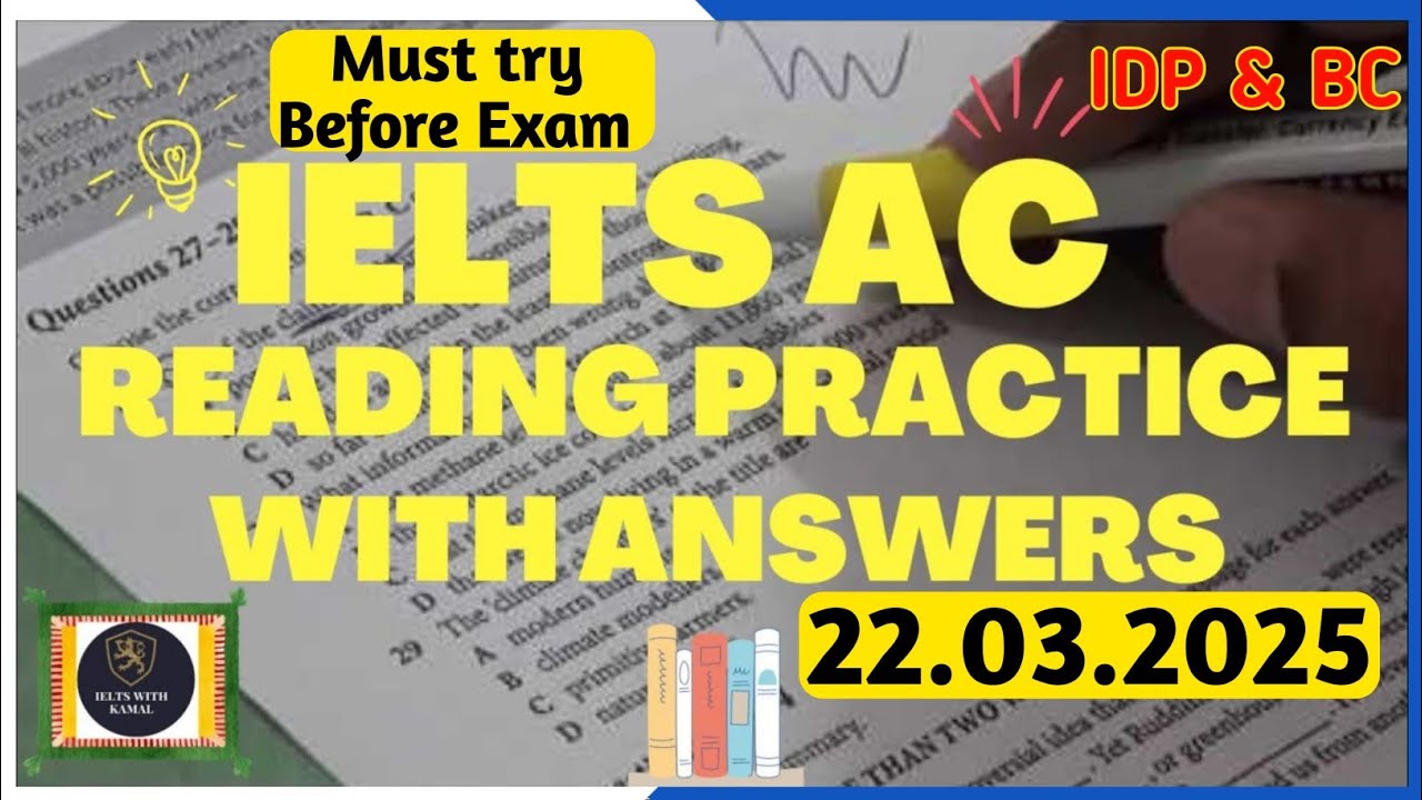 IELTS Reading practice test 2025 With Answers | 22.03.2025 | IELTS Reading Practice Test