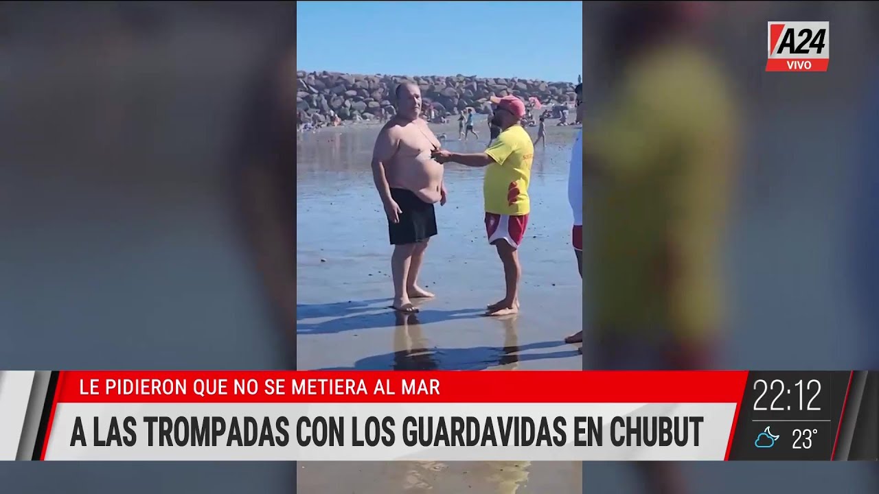 🚨LOS GUARDAVIDAS LE PIDIERON QUE NO SE META AL MAR Y TERMINARON A LAS TROMPADAS