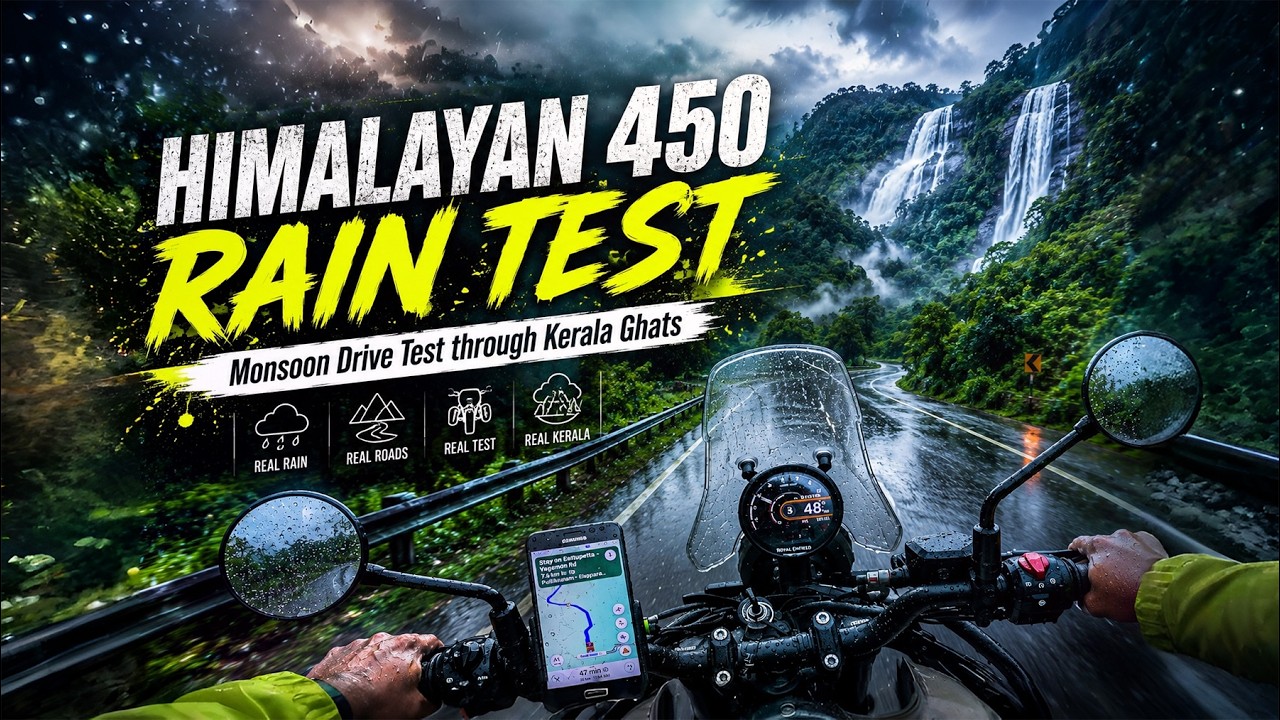 EXTREME RAIN TEST HIMALAYAN 450 Kerala Monsoons | Idukki 