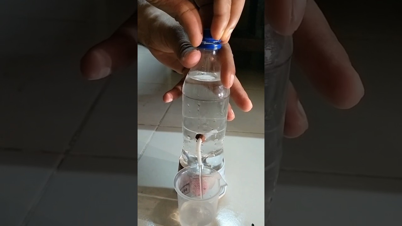 Air Pressure and Water Bottle Experiment | #experiment#shorts