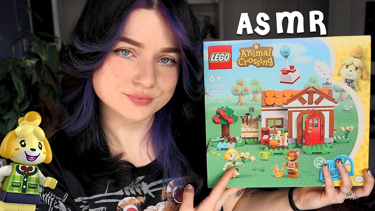 [ASMR] Cozy Animal Crossing LEGO Set Building 🧩 Whispering, Clicky Sounds