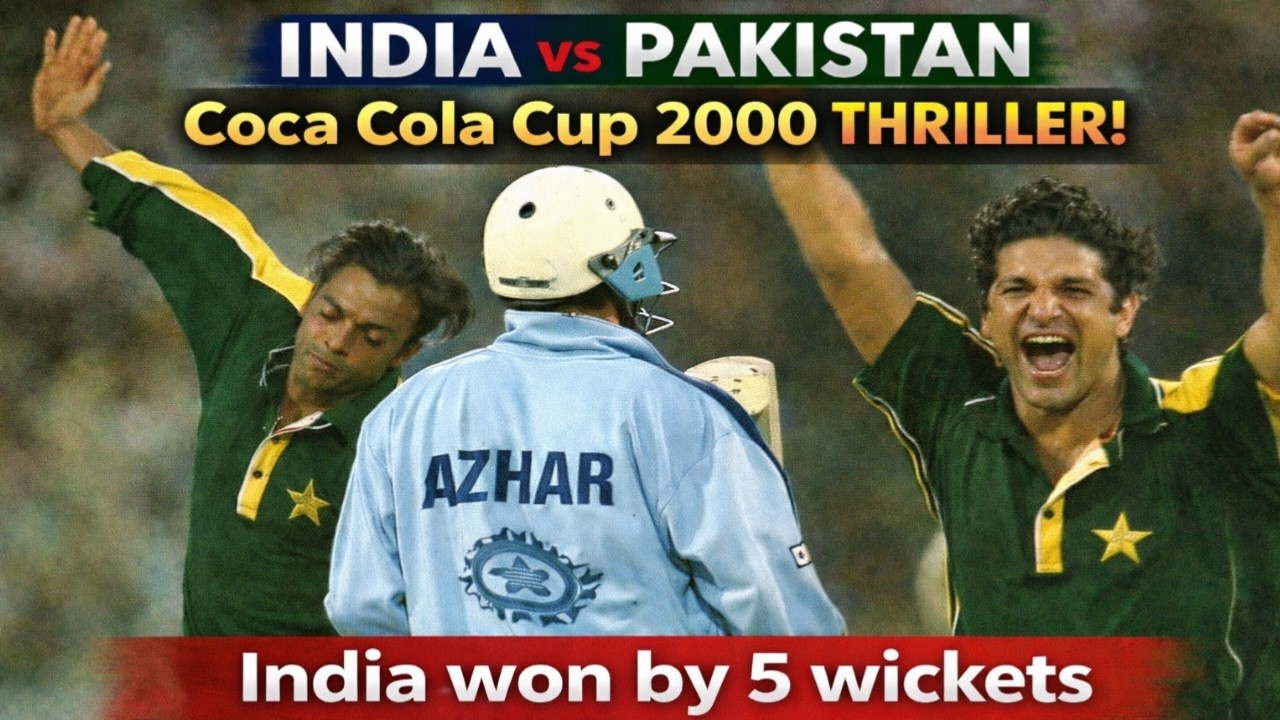 Epic India vs Pakistan Clash | Azharuddin 54 Guides India Home 🇮🇳 |  India Chase Down 147!