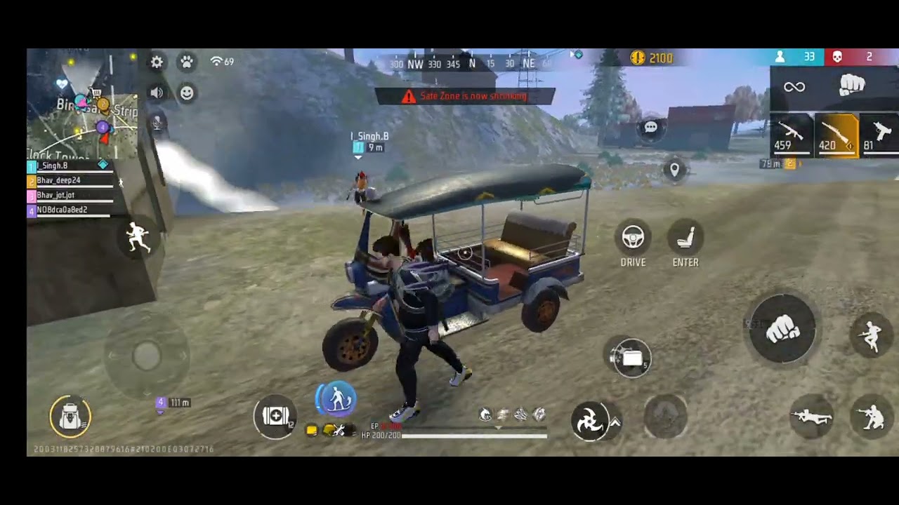 Playing Battle Royale in Free Fire 🔥🔥