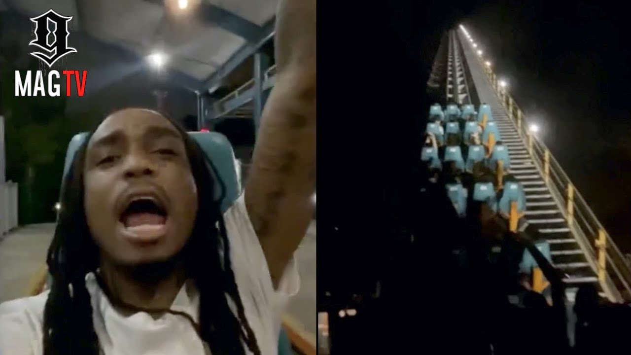 Quavo Loses It Riding Goliath Rollercoaster At Six Flags! 😱