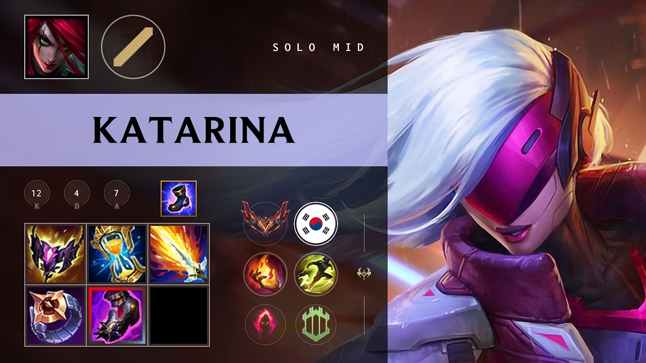 Katarina Mid vs Ahri - KR Grandmaster Patch 26.10