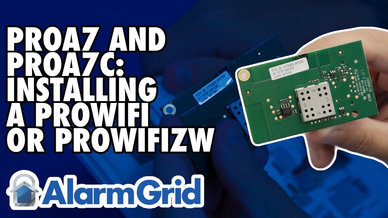 PROA7 and PROA7C: Installing a PROWIFI or PROWIFIZW