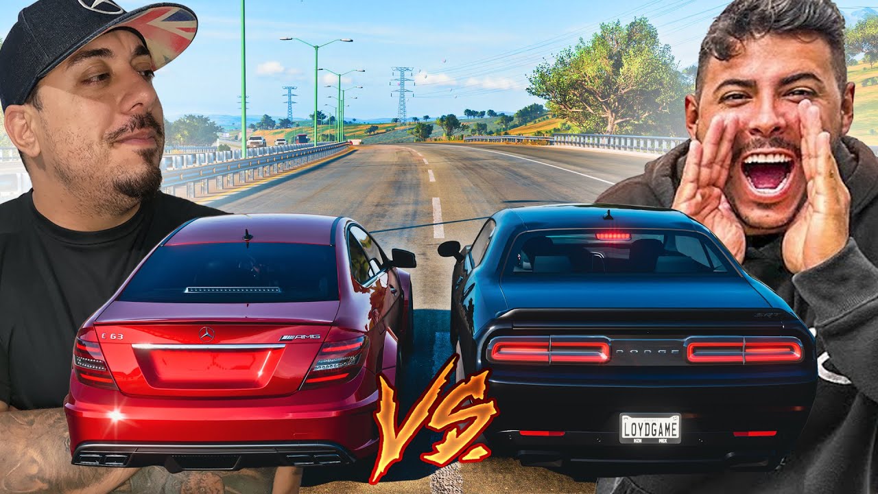 ZOIOOGAMER VS RENATO GARCIA - DODGE CHALLENGER JAILBREAK VS MERCEDES C63 AMG