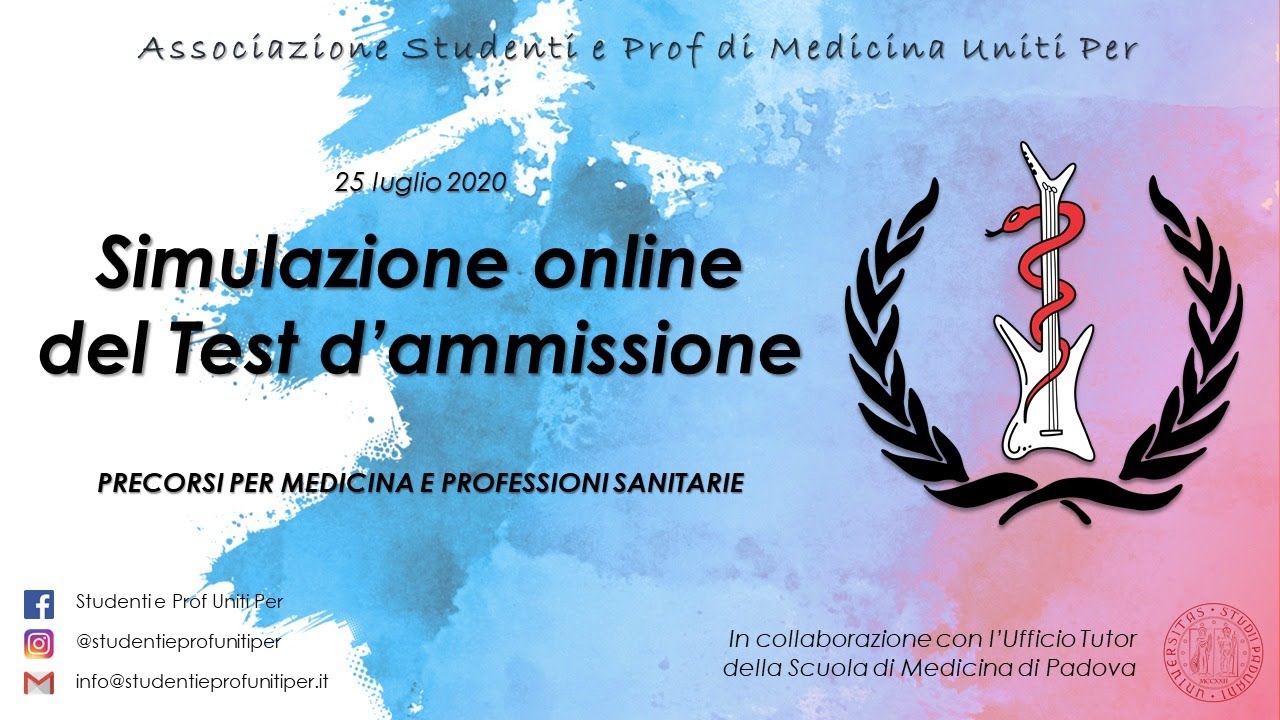 Correzione Simulazione dei Test d'Ammissione in Medicina e Professioni Sanitarie - 25 Luglio 2020