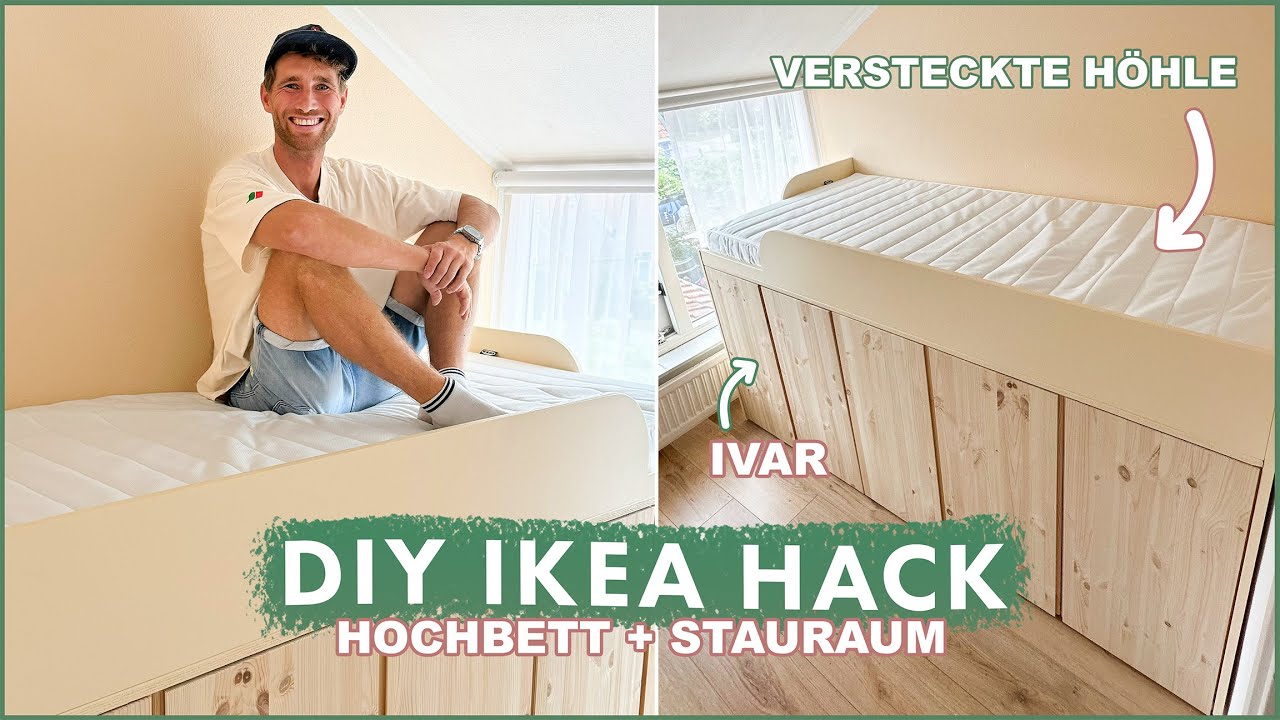 DIY Ikea Hack - Hochbett mit viel Stauraum | EASY ALEX