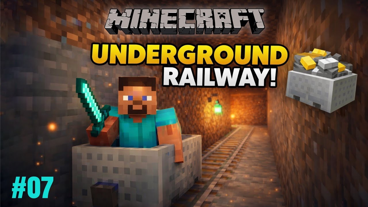Minecrft underground railway