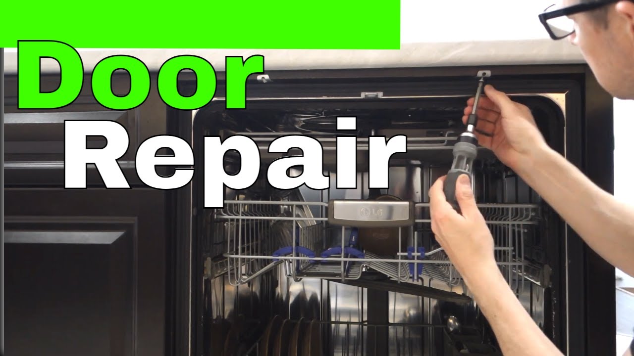 Dishwasher Door Drops Down (Part Replacement)