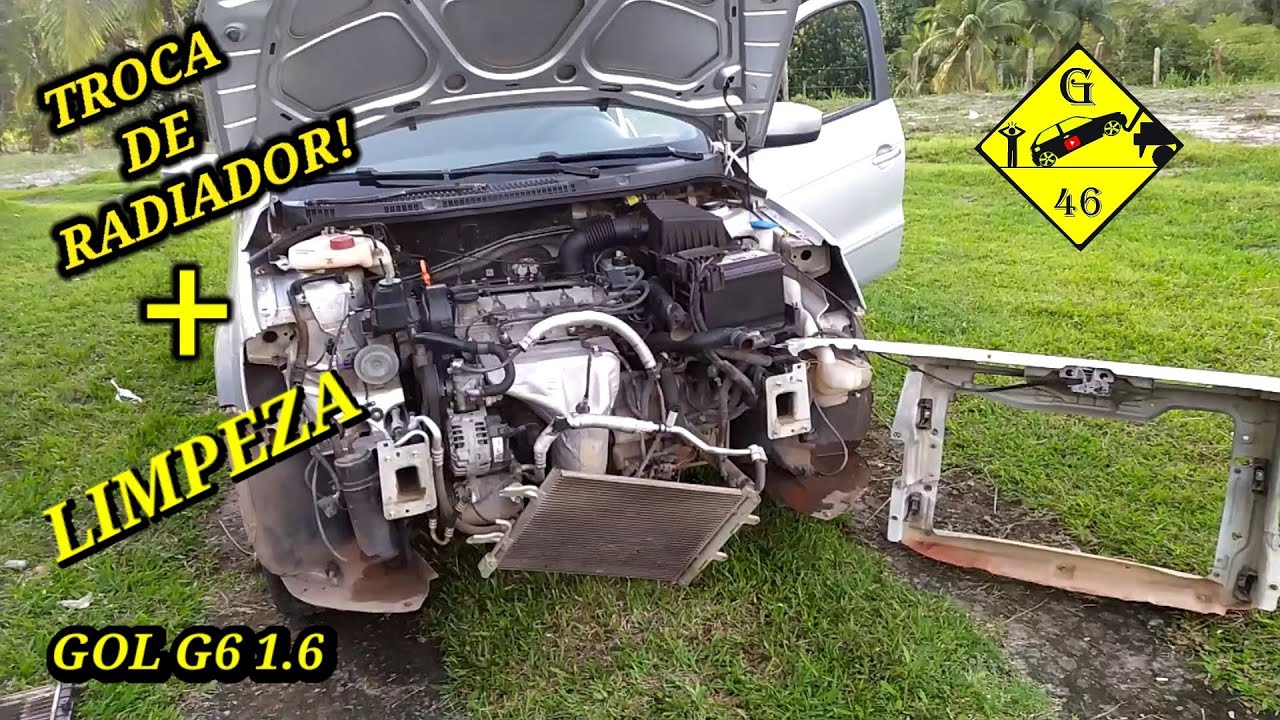 TROCANDO RADIADOR + LIMPEZA DO SISTEMA DE ARREFECIMENTO GOL G6 SURPRESA!!