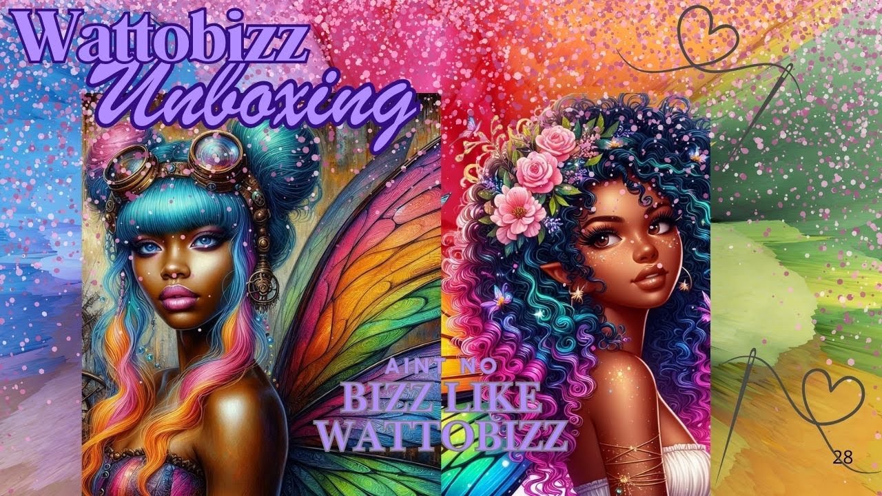 Wattobizz unboxing - My Birthday Present 🎁 -  Cross stitch kits and Diamond painting