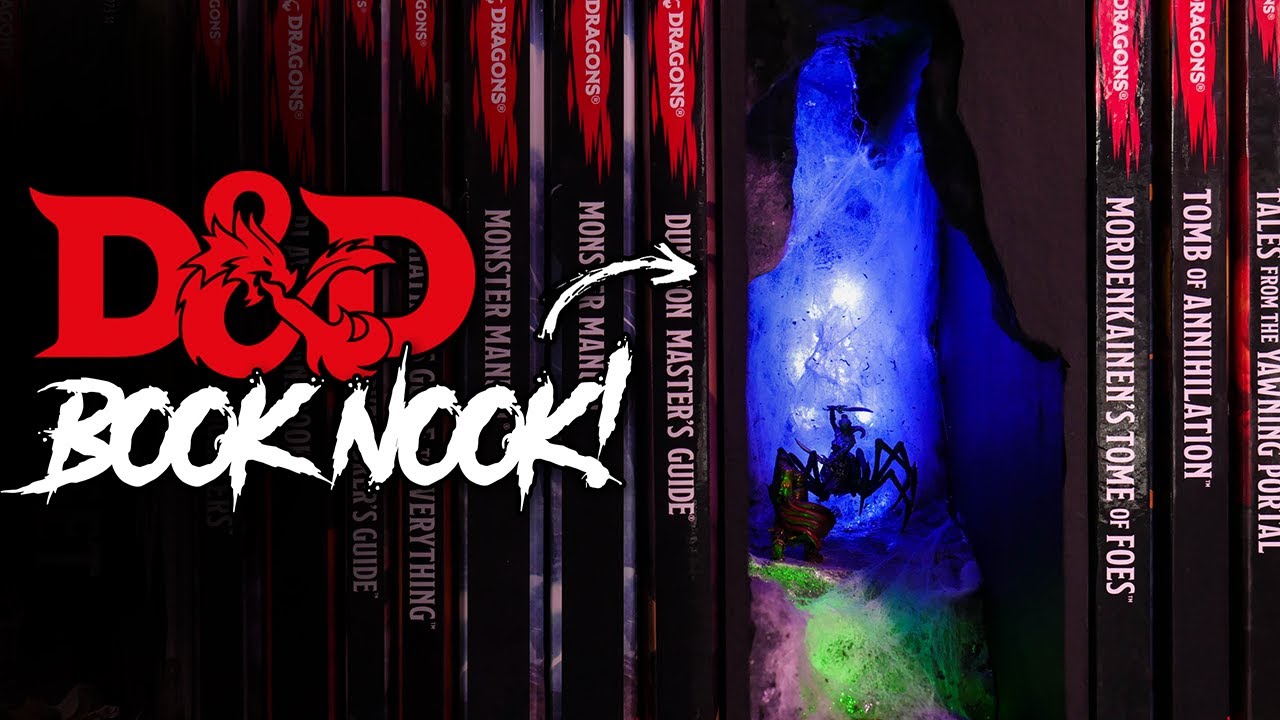 I made a Dungeons & Dragons BOOK NOOK! And almost ruined it!