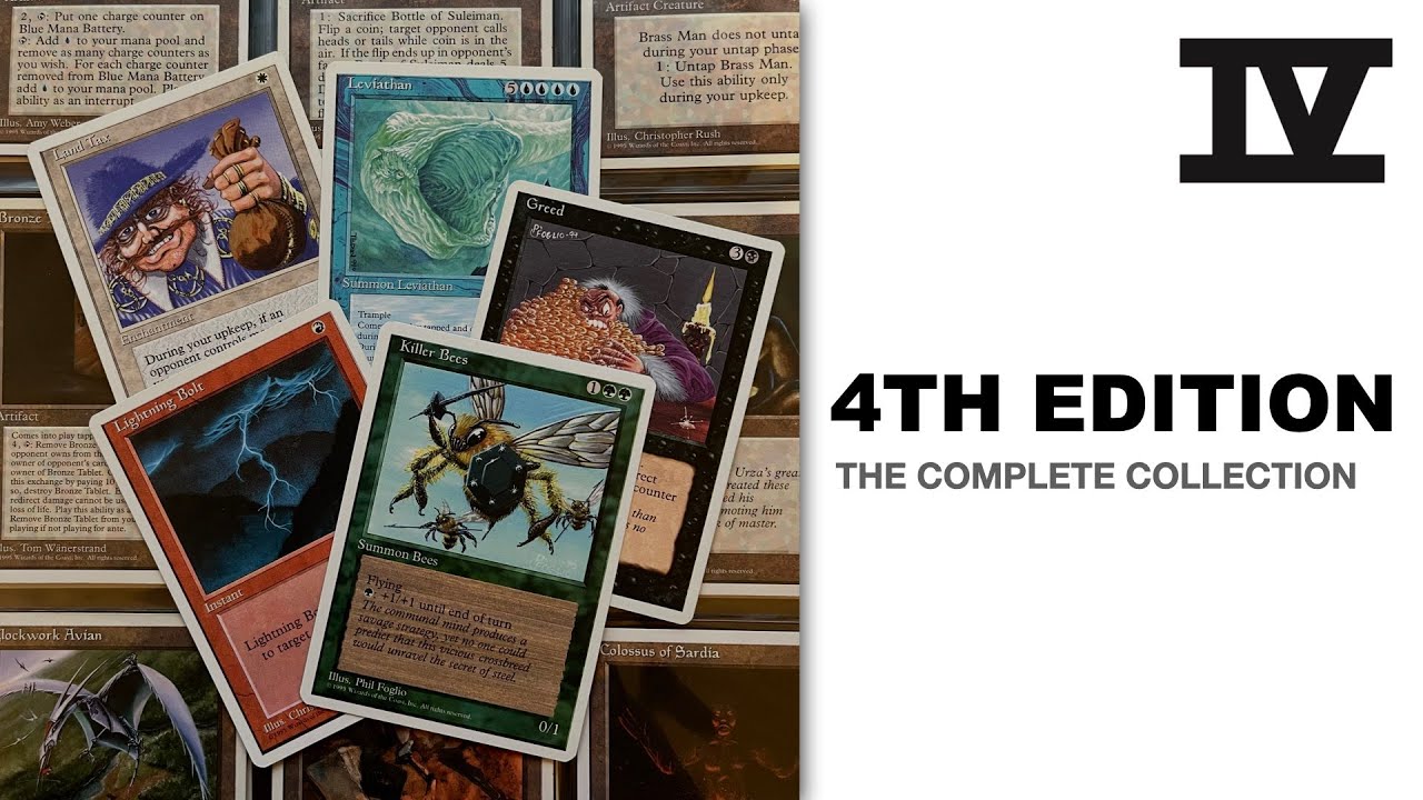 Recenzja kompletnego zestawu Magic Set z czwartej edycji | Old School Magic The Gathering #mtg