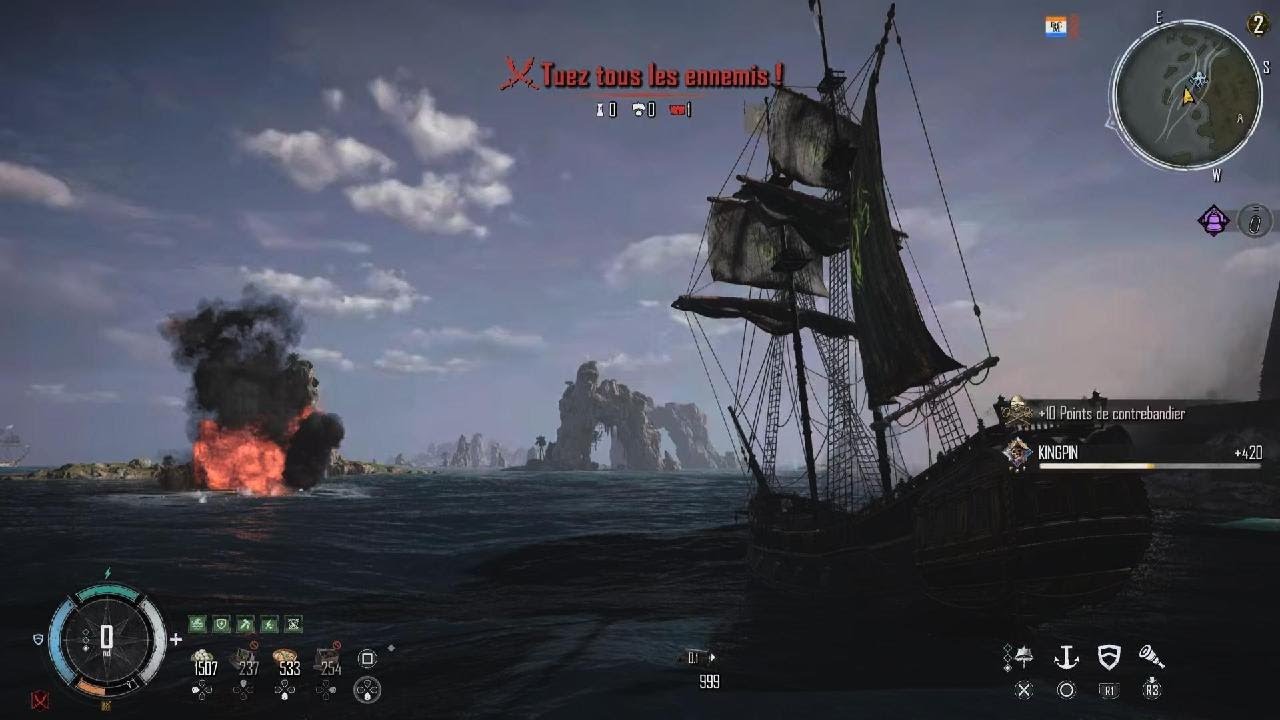 SKULL AND BONES le senau reste le meilleur tank dans sa résistance