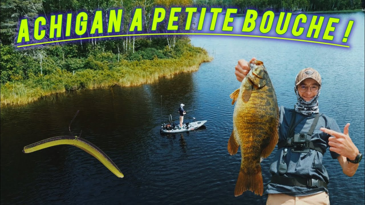 Je pêche L'ACHIGAN en KAYAK ! Sur un nouveau LAC ! (C'est FOU...)